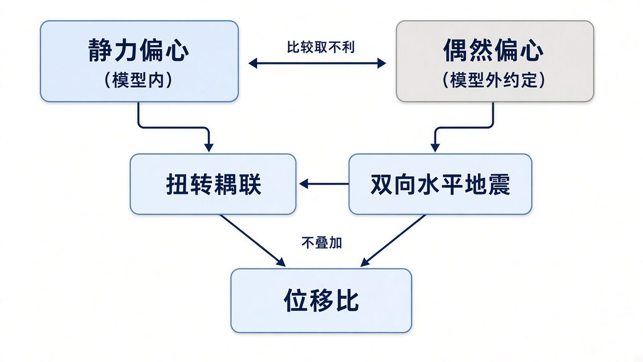 偶然偏心与相邻概念分工
