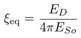 等效黏滞阻尼比 ξeq = ED / (4π ESo)